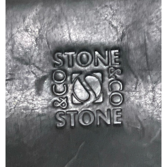 NEW Stone & Co Black Brown Megan Leather Colorblock Shoulder Bag $139 - Picture 5 of 8